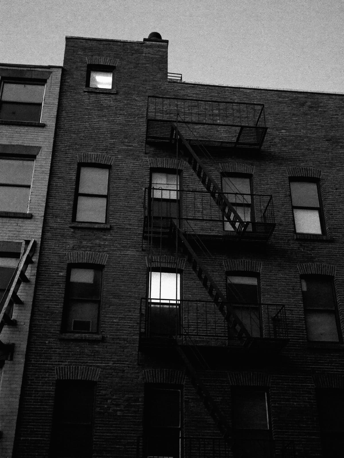Brick facade of the Long Island City studio building
